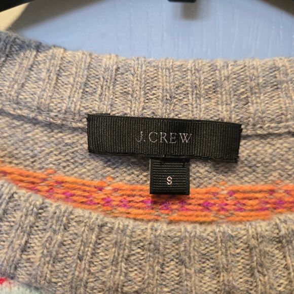 J. Crew 100% wool Fair Isle sweater sz S - Picture 3 of 4